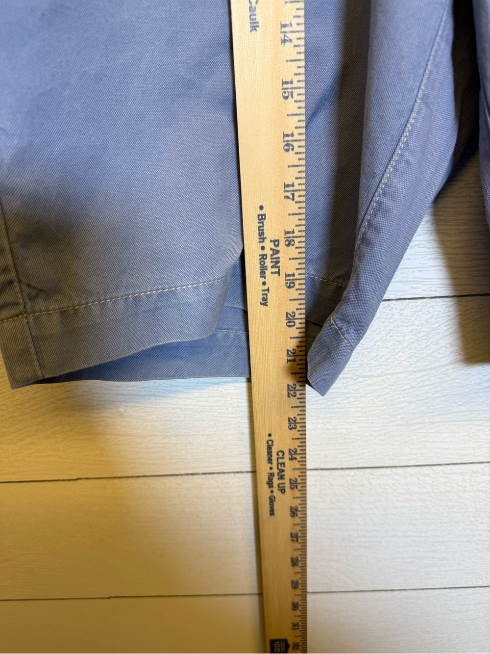 Tommy Bahama Slate Blue Flat-Front Men's Shorts Cotton Linen Blend Size Large - Picture 6 of 9